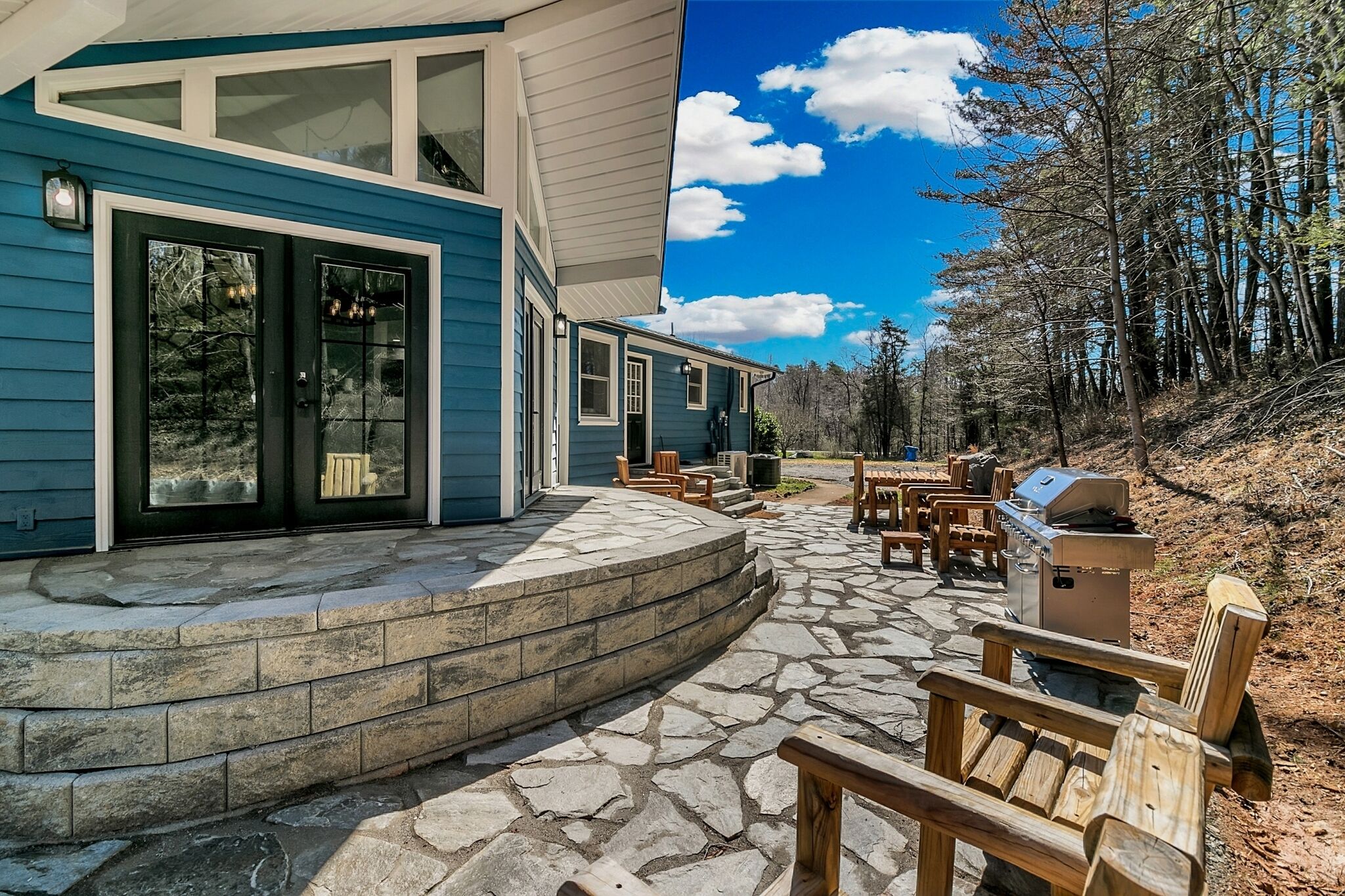 Back Patio with propane Grill