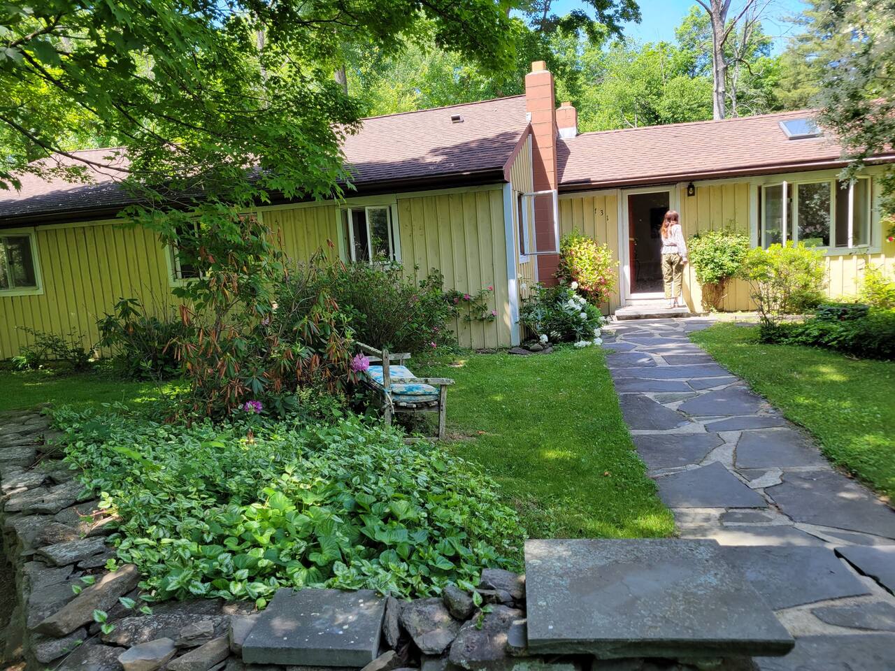 Walkway to house front/entrance.