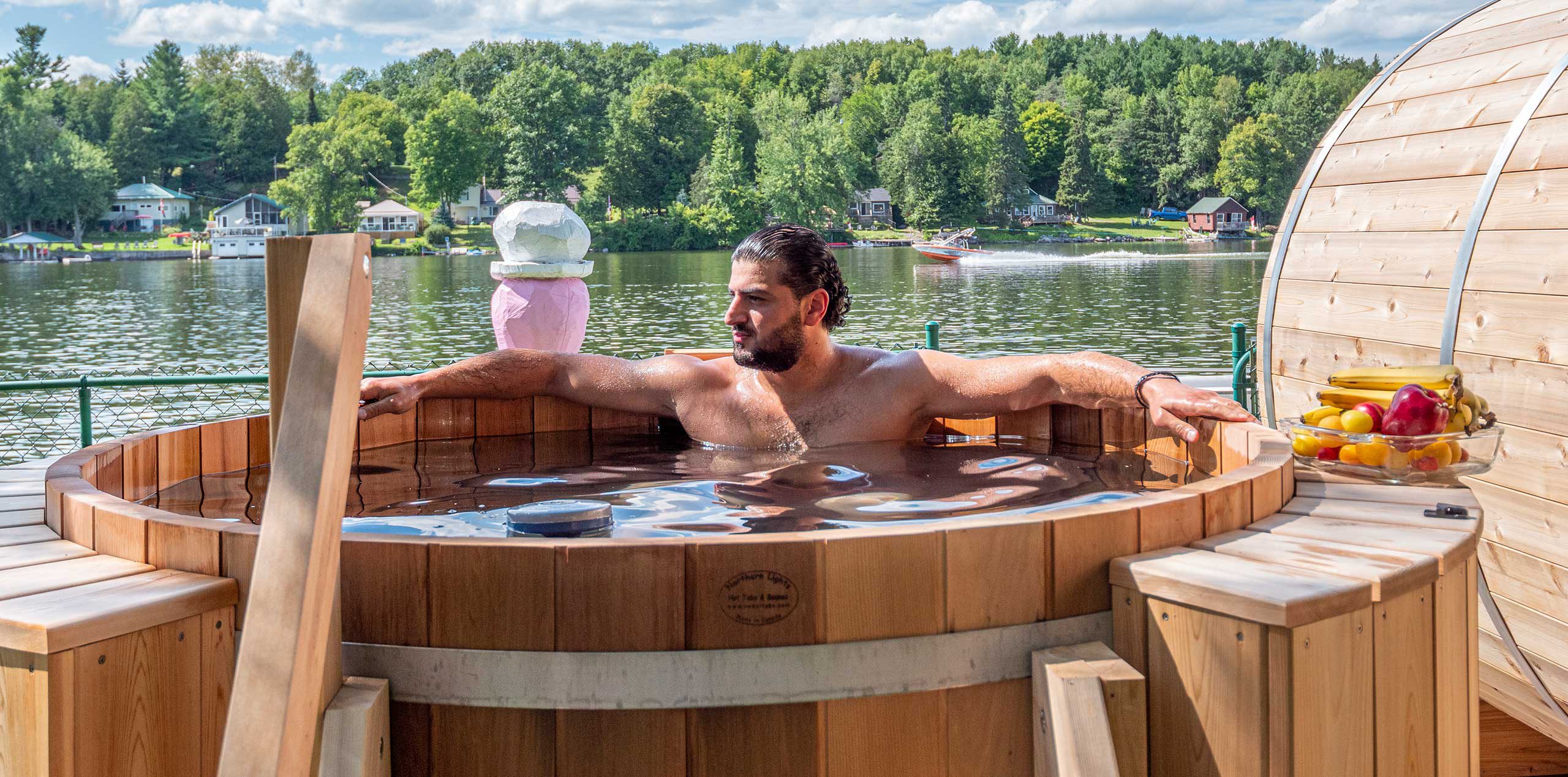 Relaxing by the waterfront at Paradise Escape