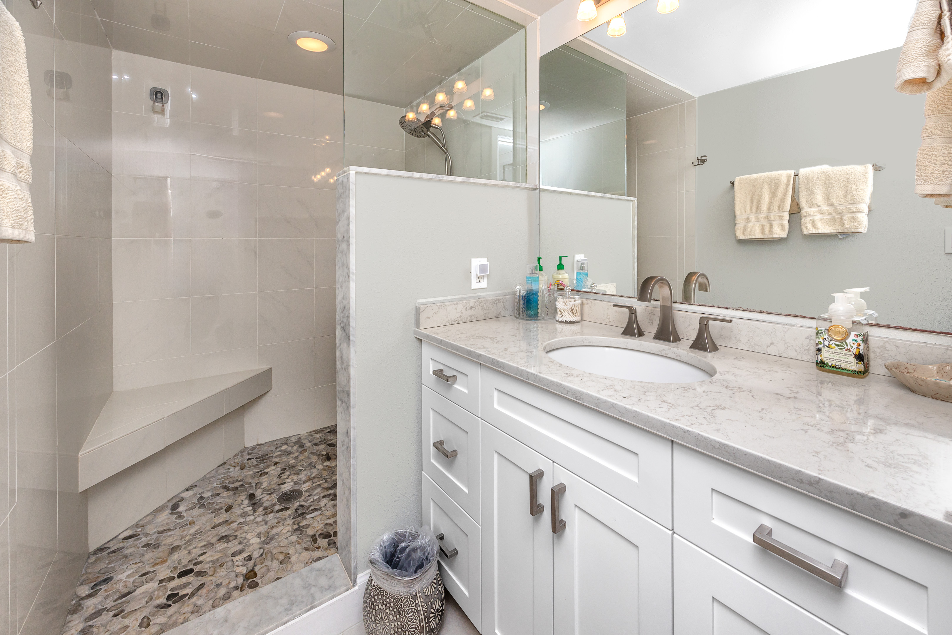 spacious bathroom