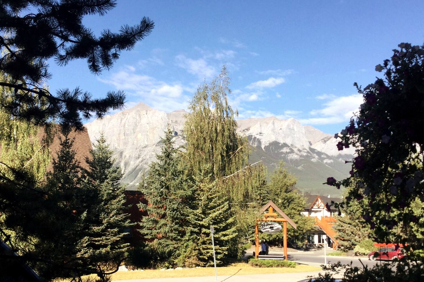 View outside.  