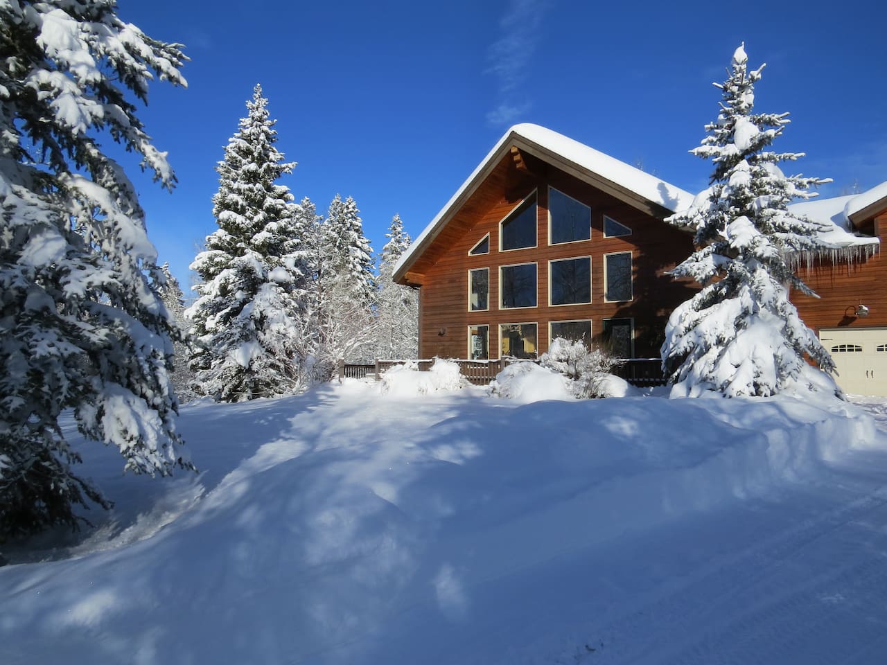 3-car heated garage