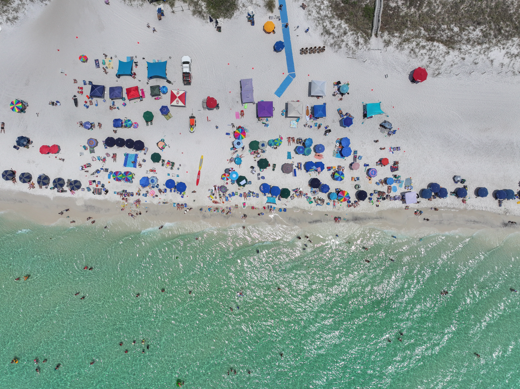 One of the most beautiful beaches in America is about 200 steps away!