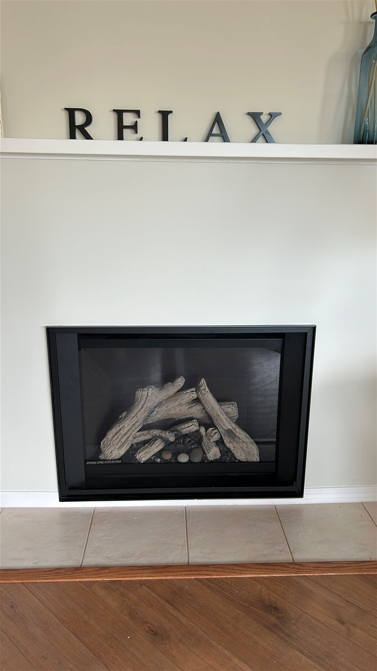 New gas fireplace