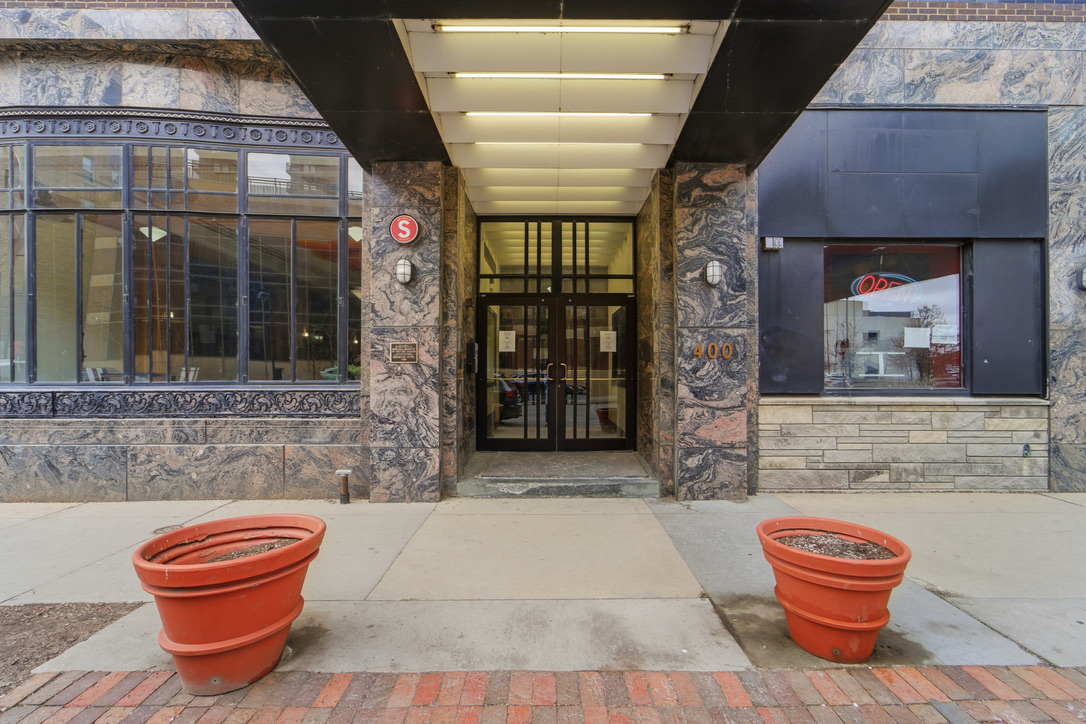 The Kirkwood Building entrance on 4th Street