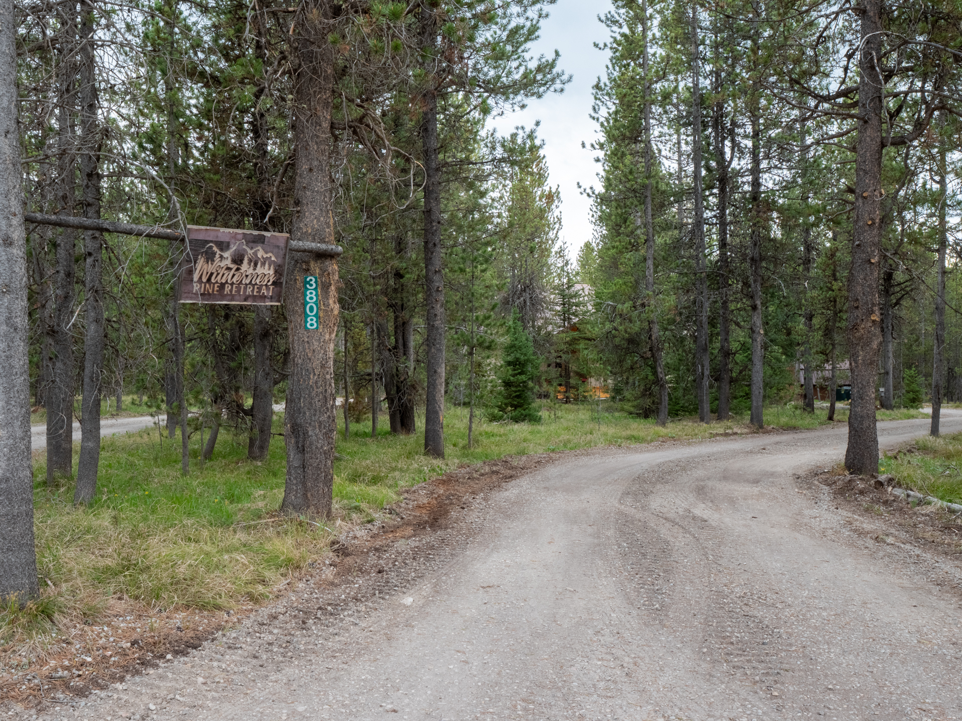 Entrance to Wilderness Pines Retreat