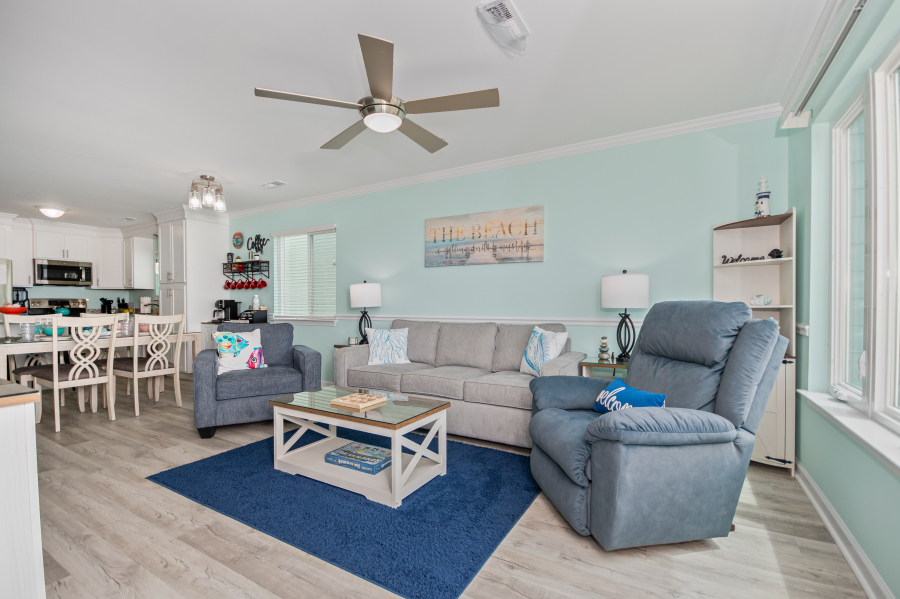 Ceiling fans in all rooms!