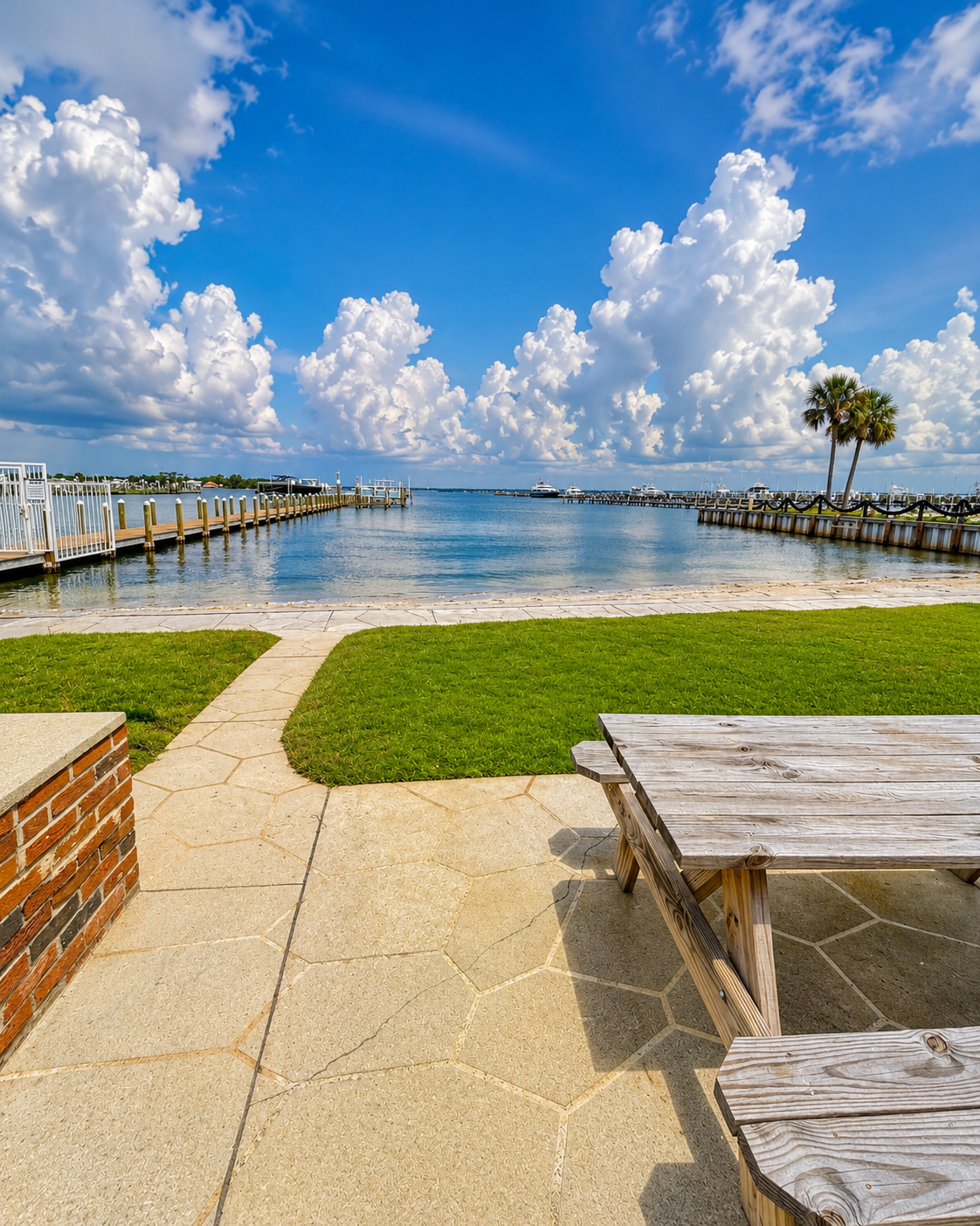 Step outside and enjoy the peaceful bayfront setting, with green space, picnic seating and beautiful water views just beyond the condo.