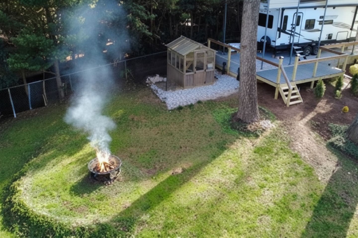 Exterior showing Fire Pit