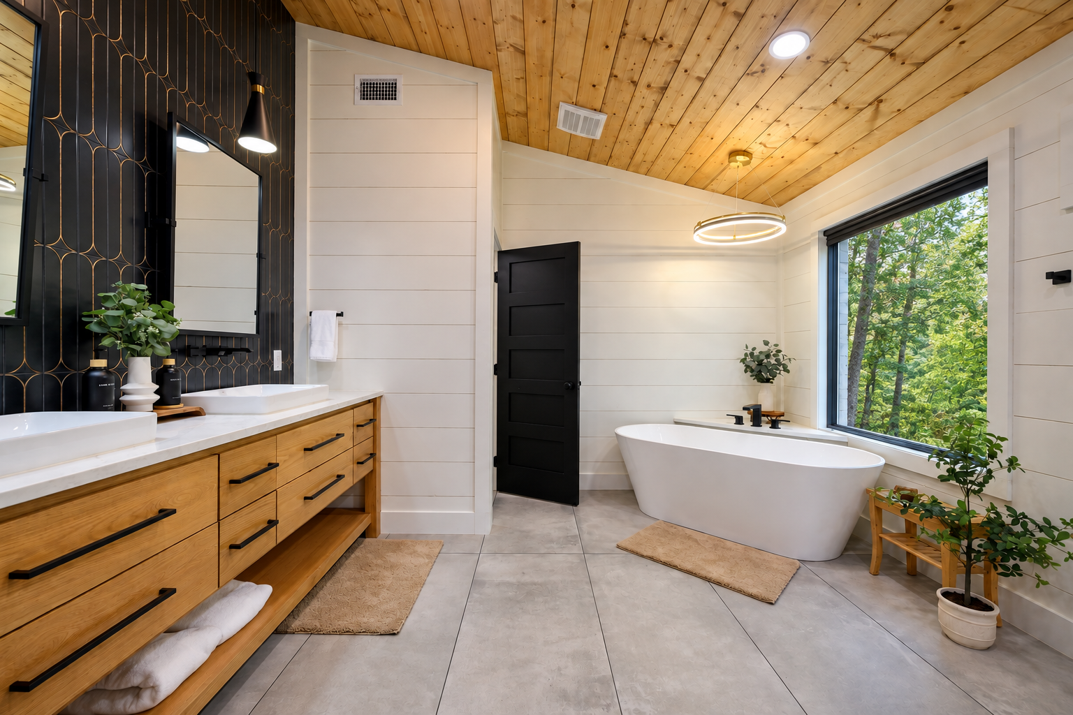 Stylish private bath designed for slow mornings and relaxing evenings.