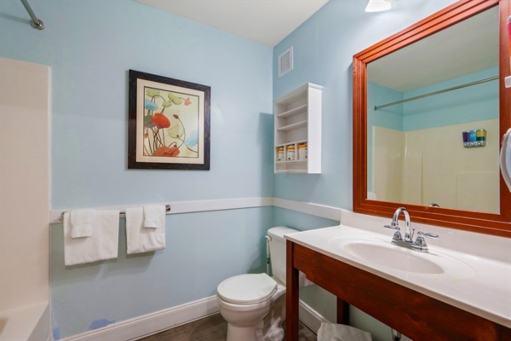 Get Ready for the day in this Fully Equipped Bathroom!