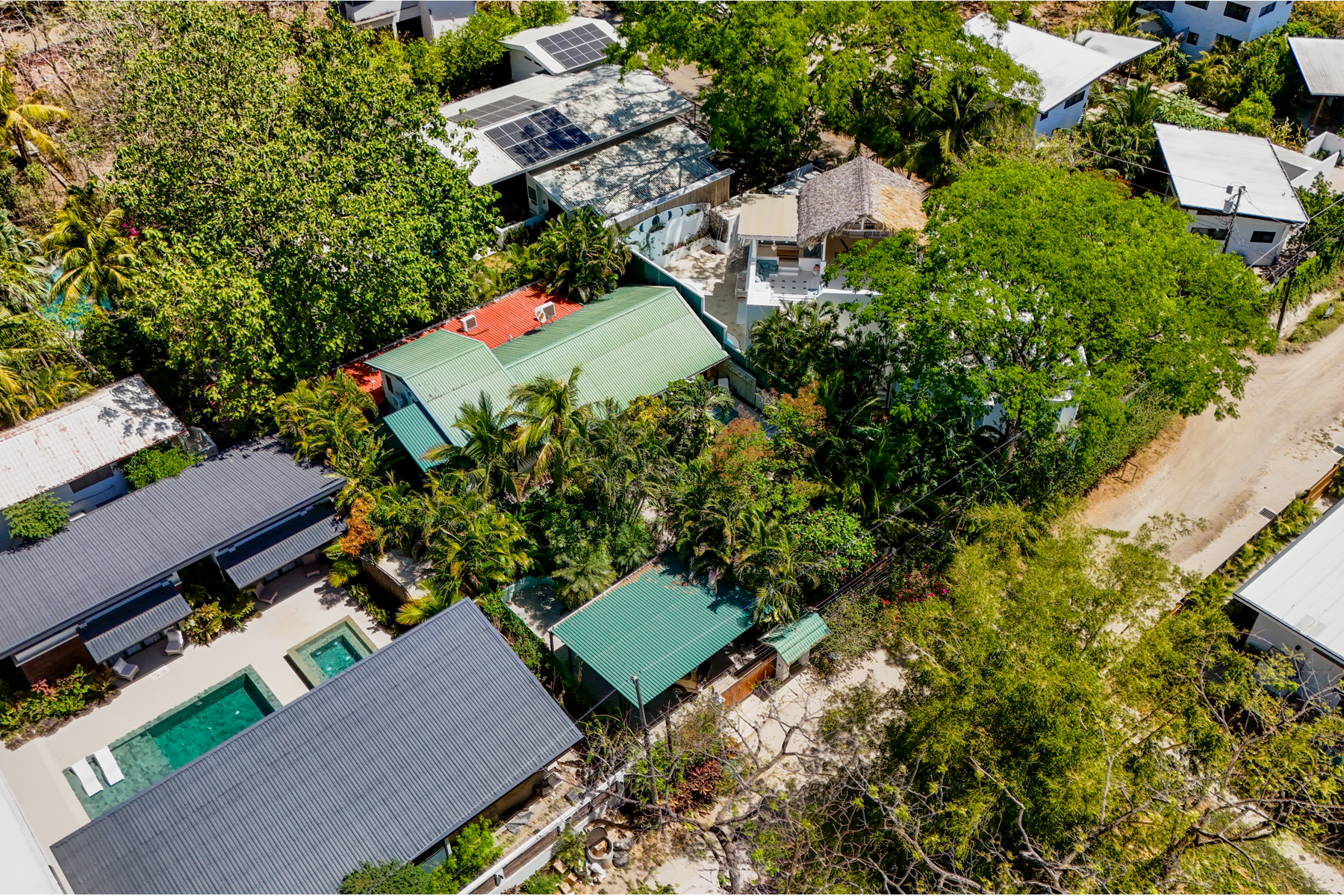 Aerial view of house