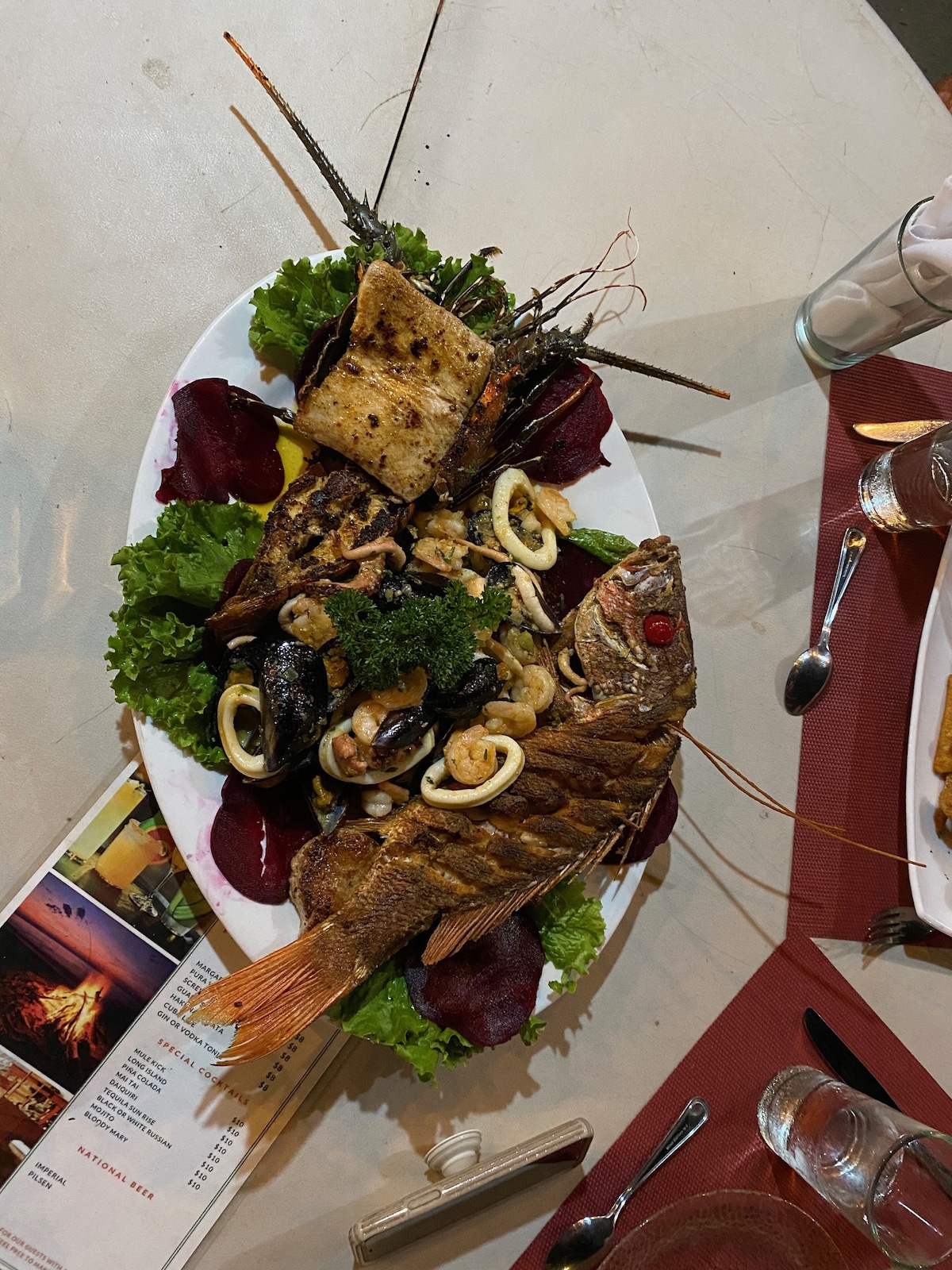 Seafood platter...yum!
