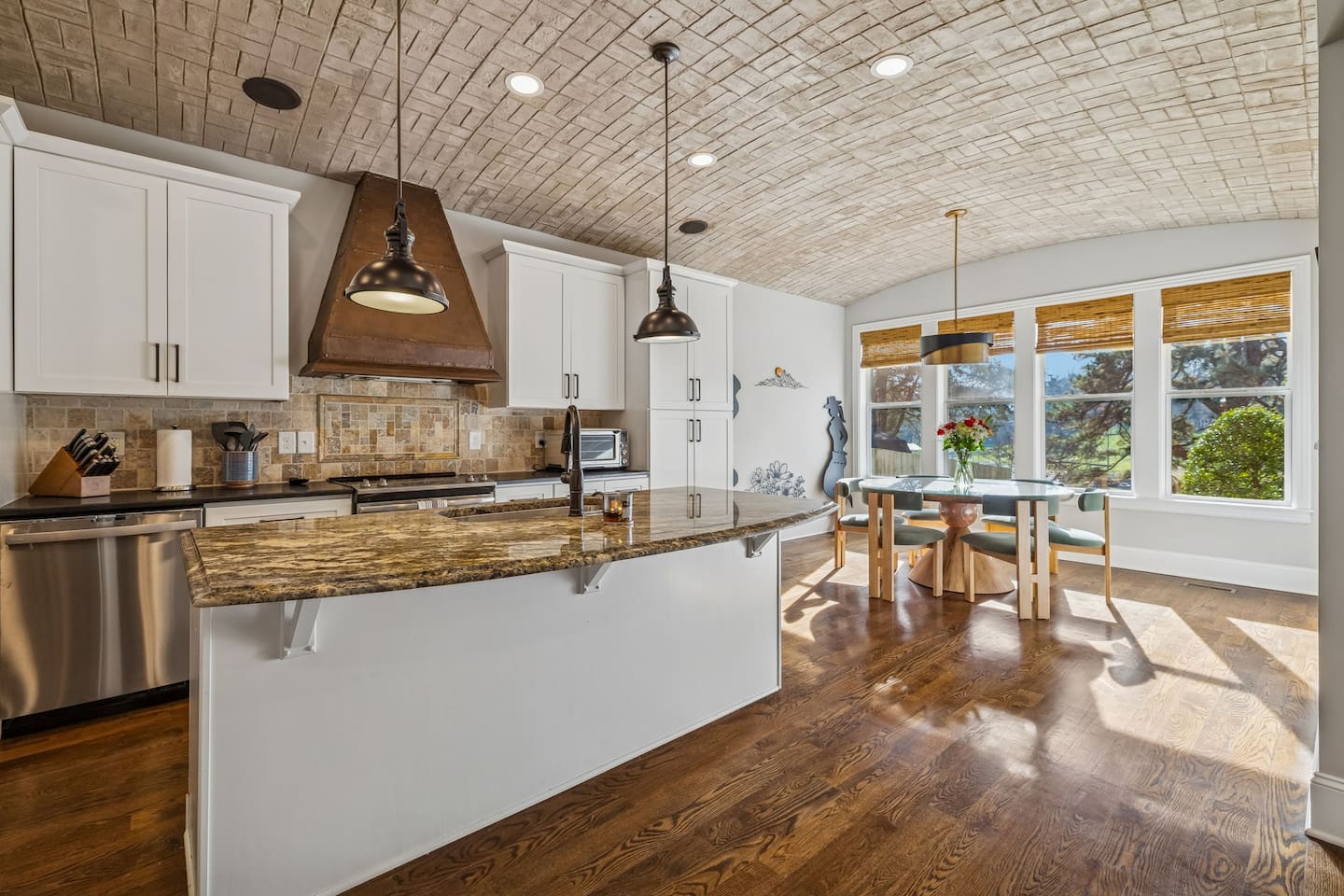 Can't resist that lake view from this gourmet Kitchen!