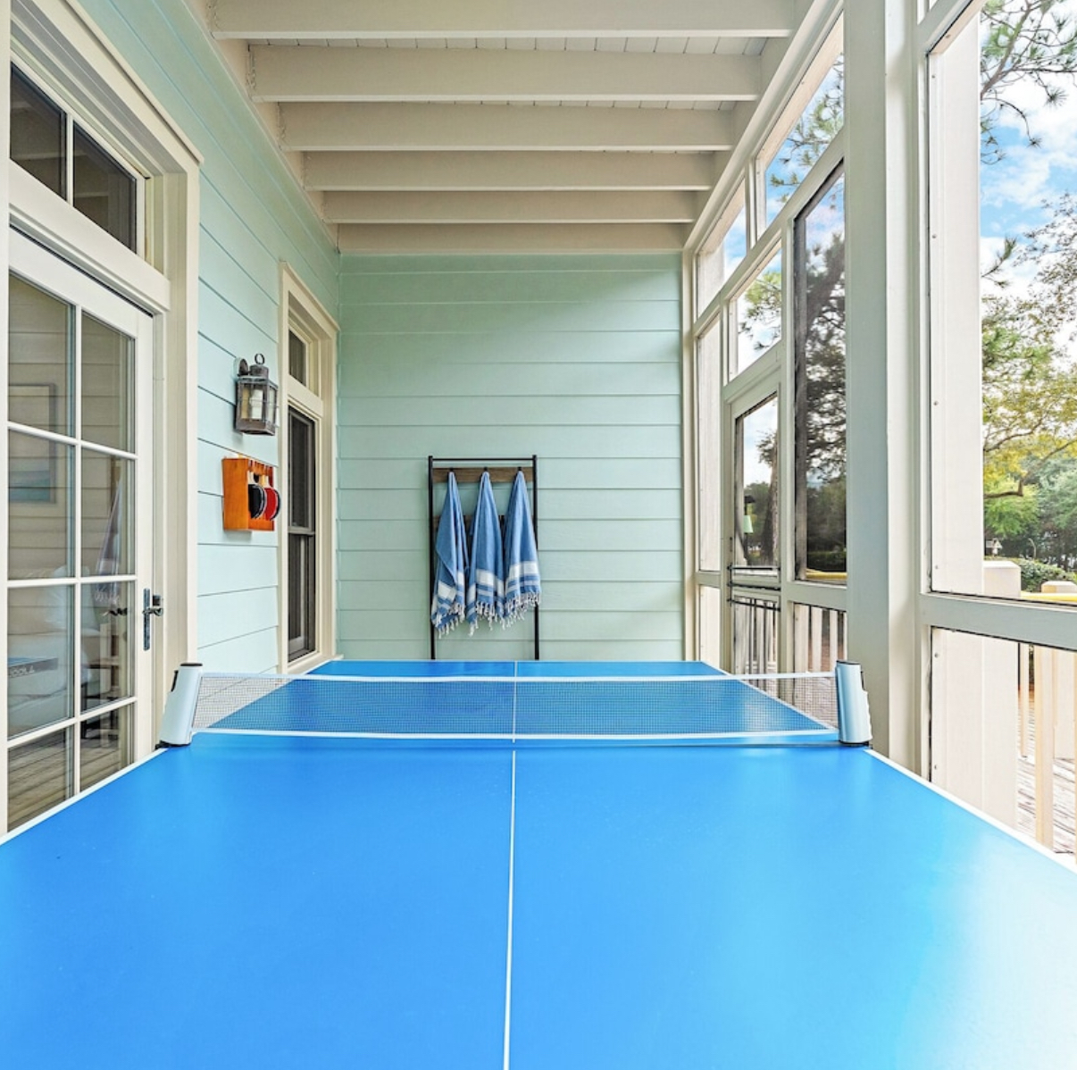 Hours of fun with the Ping Pong table on the Patio 