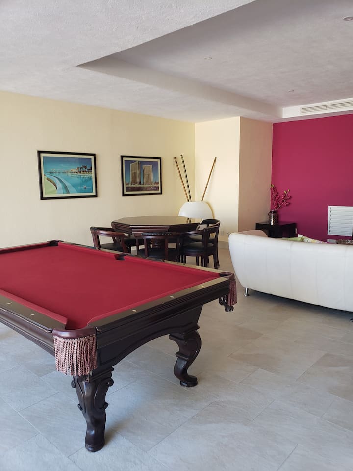 Game room available in the building