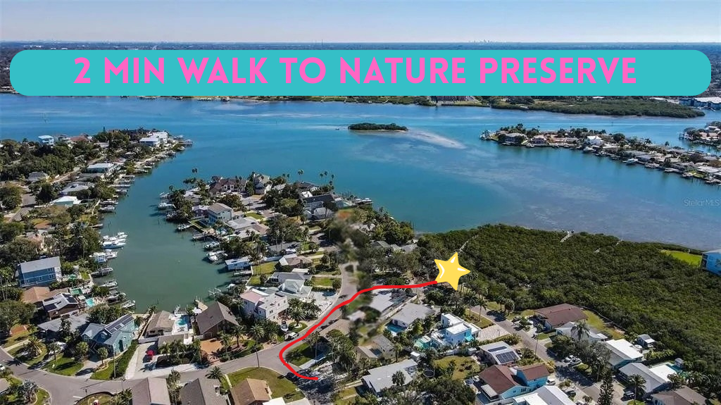 2min walk to the nature preserve
