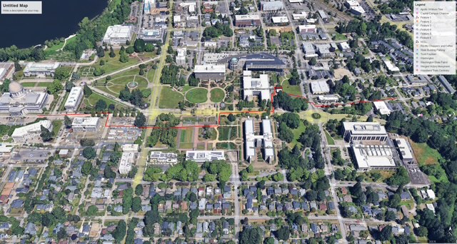 Approximately 2 min drive or 10-12 min walk to Capitol building from the Chestnut House