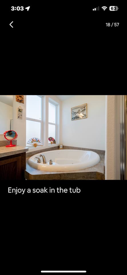 Calgon take you away in a deep jacuzzi tub!!