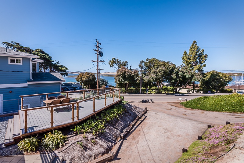 Driveway and view from deck