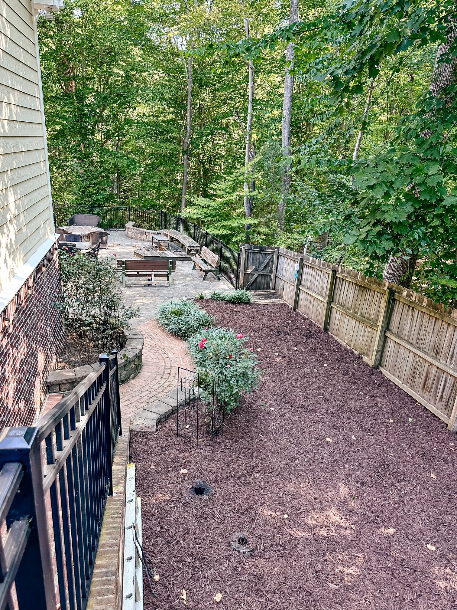 Side Stairs to back yard area