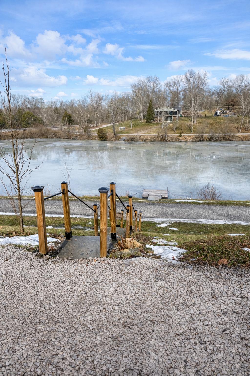 Dock house in front of house #1