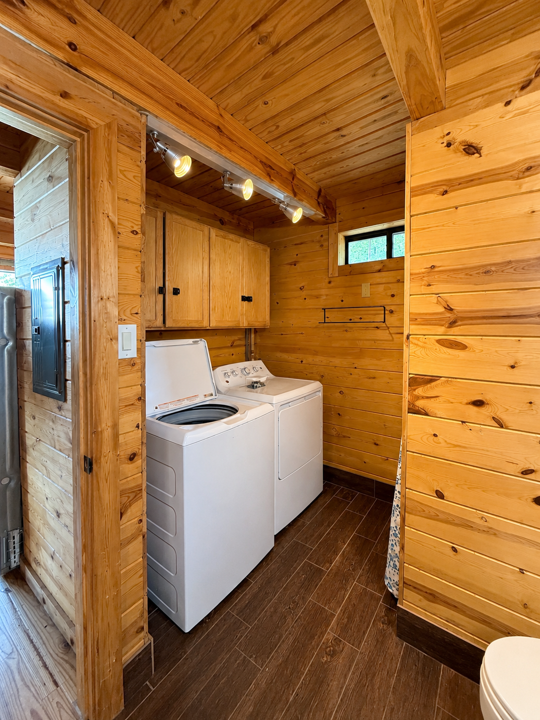 Spacious second bathroom just off the master with walk in shower and laundry!