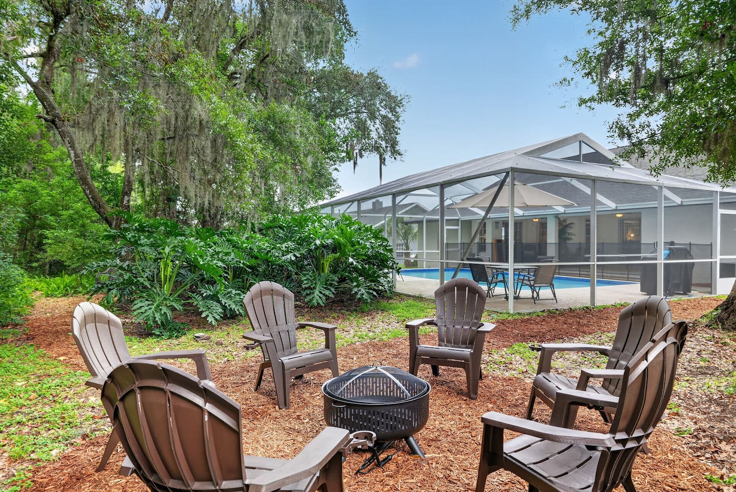 The perfect spot for cooler nights, make a fire and share all your favorite memories, hopes and dreams.  PLEASE NOTE:  firewood is not provided.