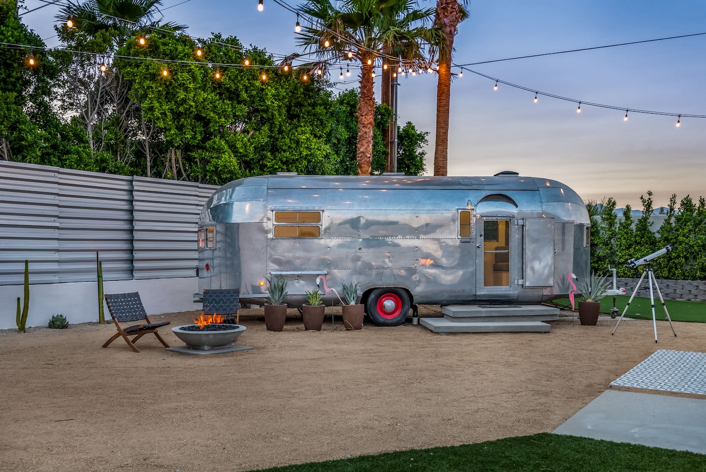 Glamp in style in a fully updated vintage 1953 Silver Streak trailer