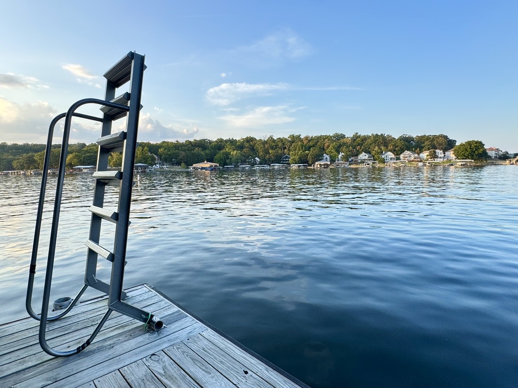 Wet Step Swim Ladder, is a second swim ladder located at the end of the dock