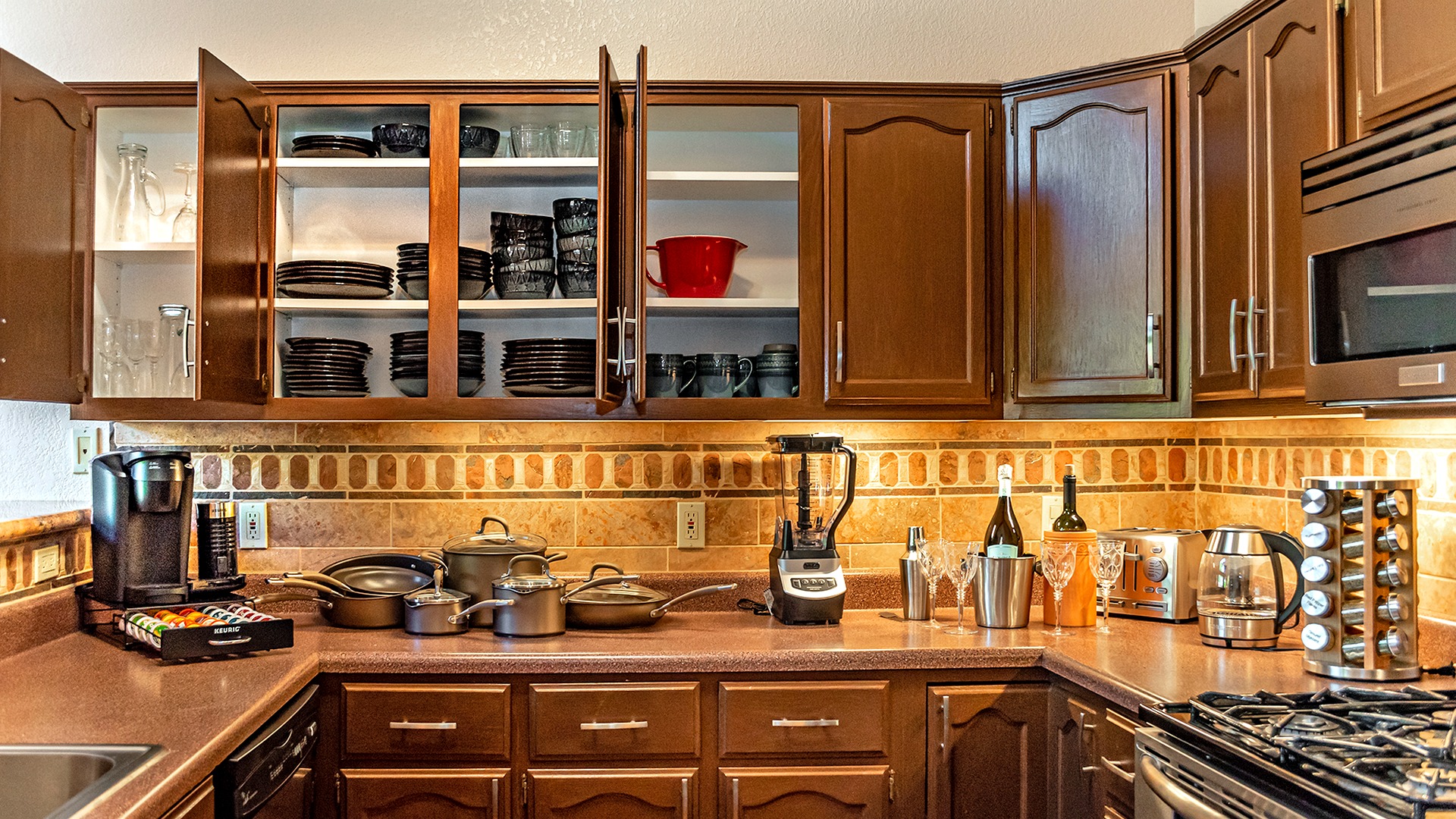 Kitchen with Utensils