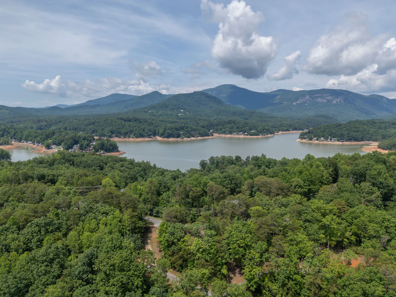 Upper drone view