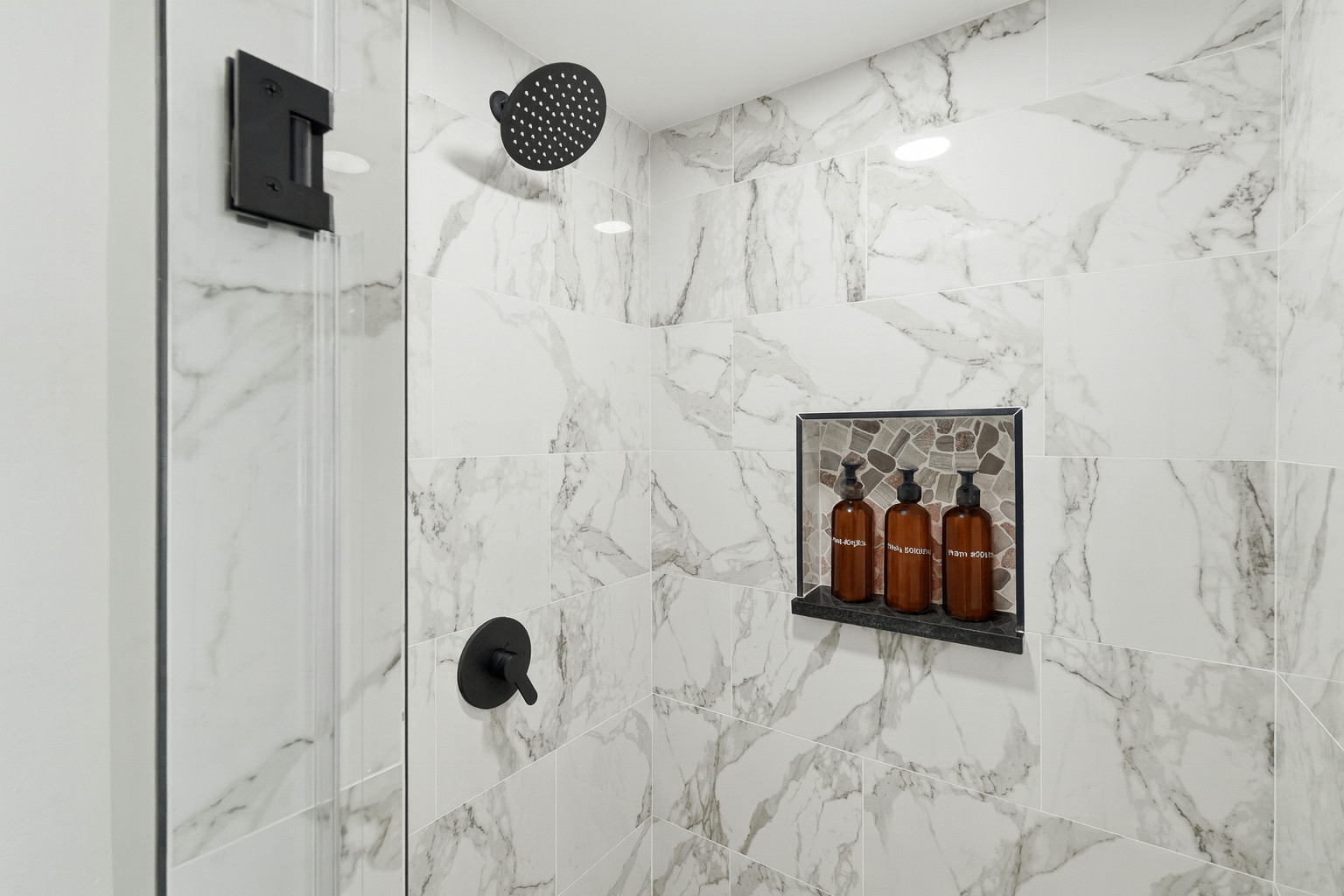 Thoughtfully stocked bathroom for your convenience