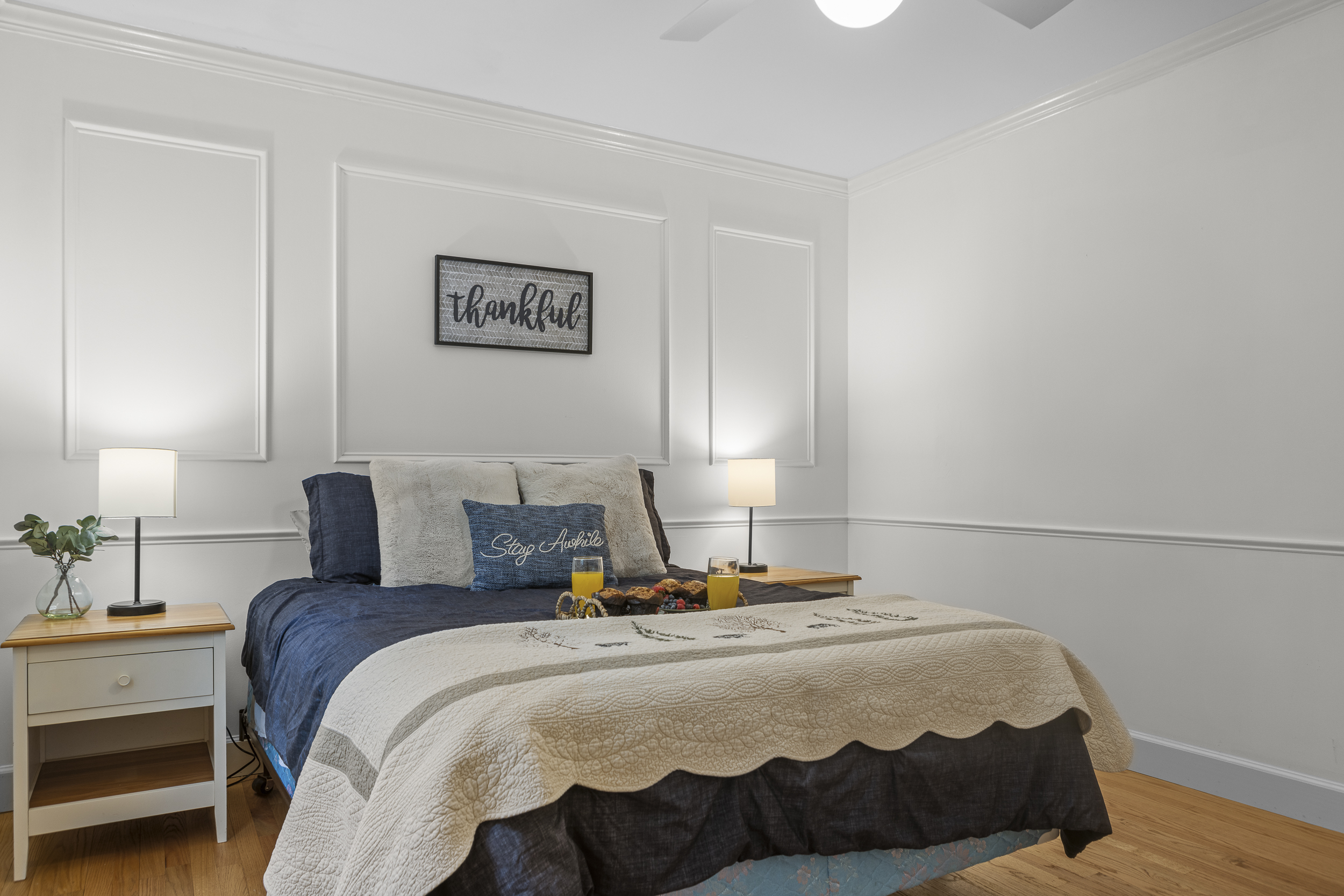 Queen Bedroom 2: Enjoy modern decor and tranquility in this inviting space for restful nights!