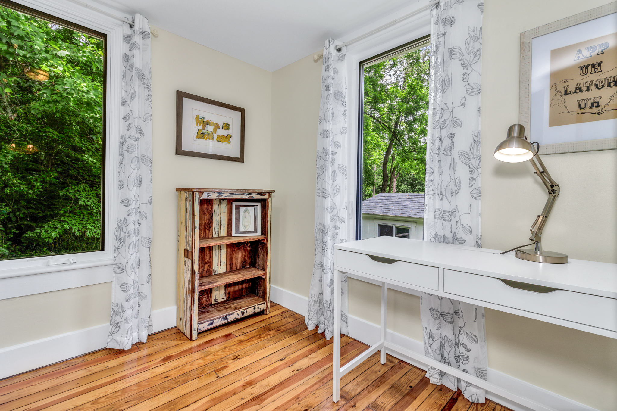 Desk in Sunroom