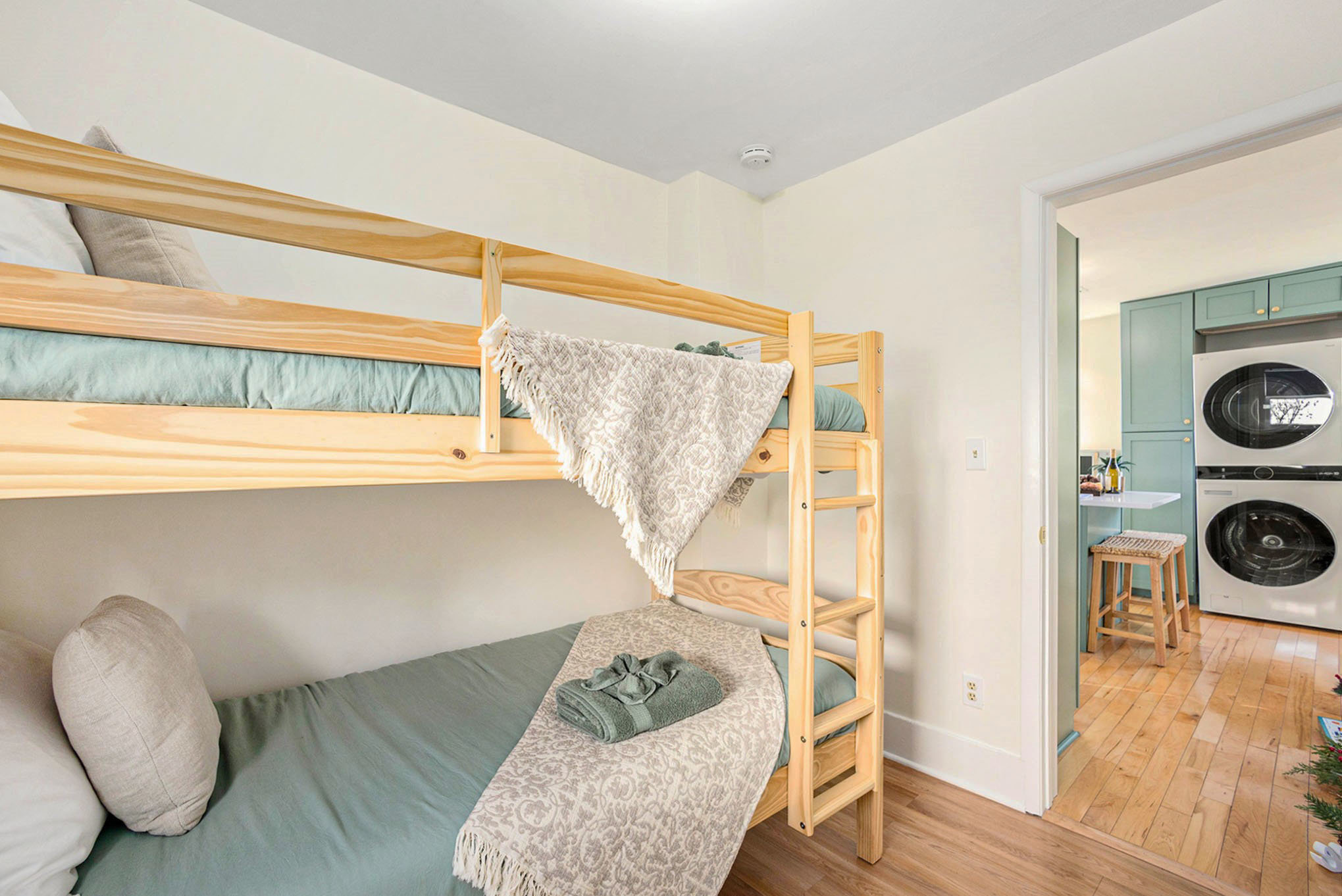 Comfortable bunk beds for kids or additional guests