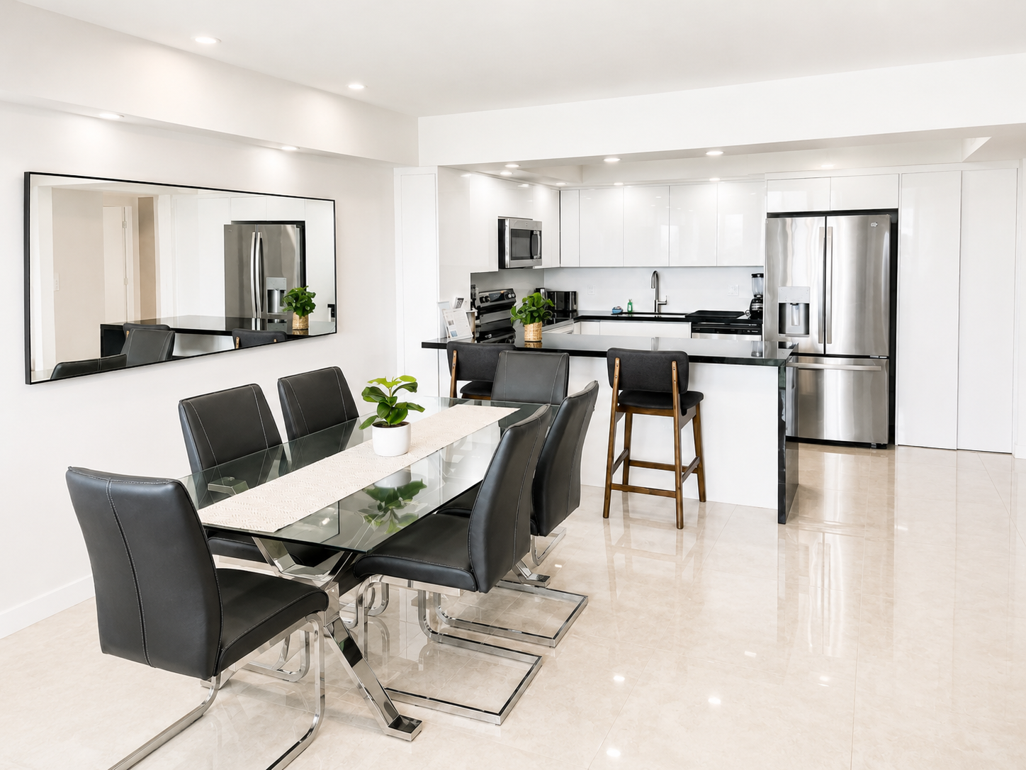 Dining room and Kitchen