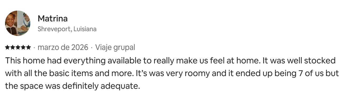 Review from Previous Listing in Airbnb