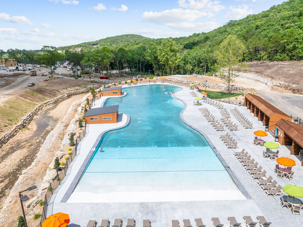 The outdoor pool is amazing and a great place to relax with family and friends, soak up the sun and eat some food from the food trucks onsite.