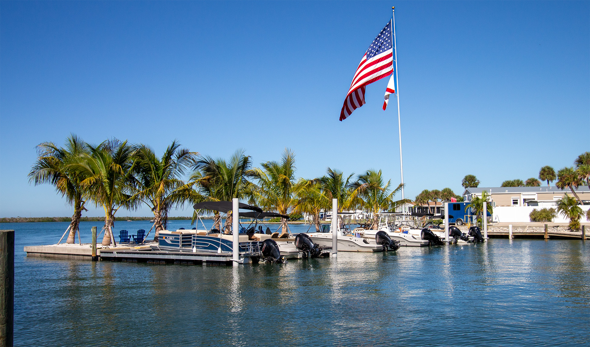 Boating and fishing adventures await at nearby Stump Pass Marina.