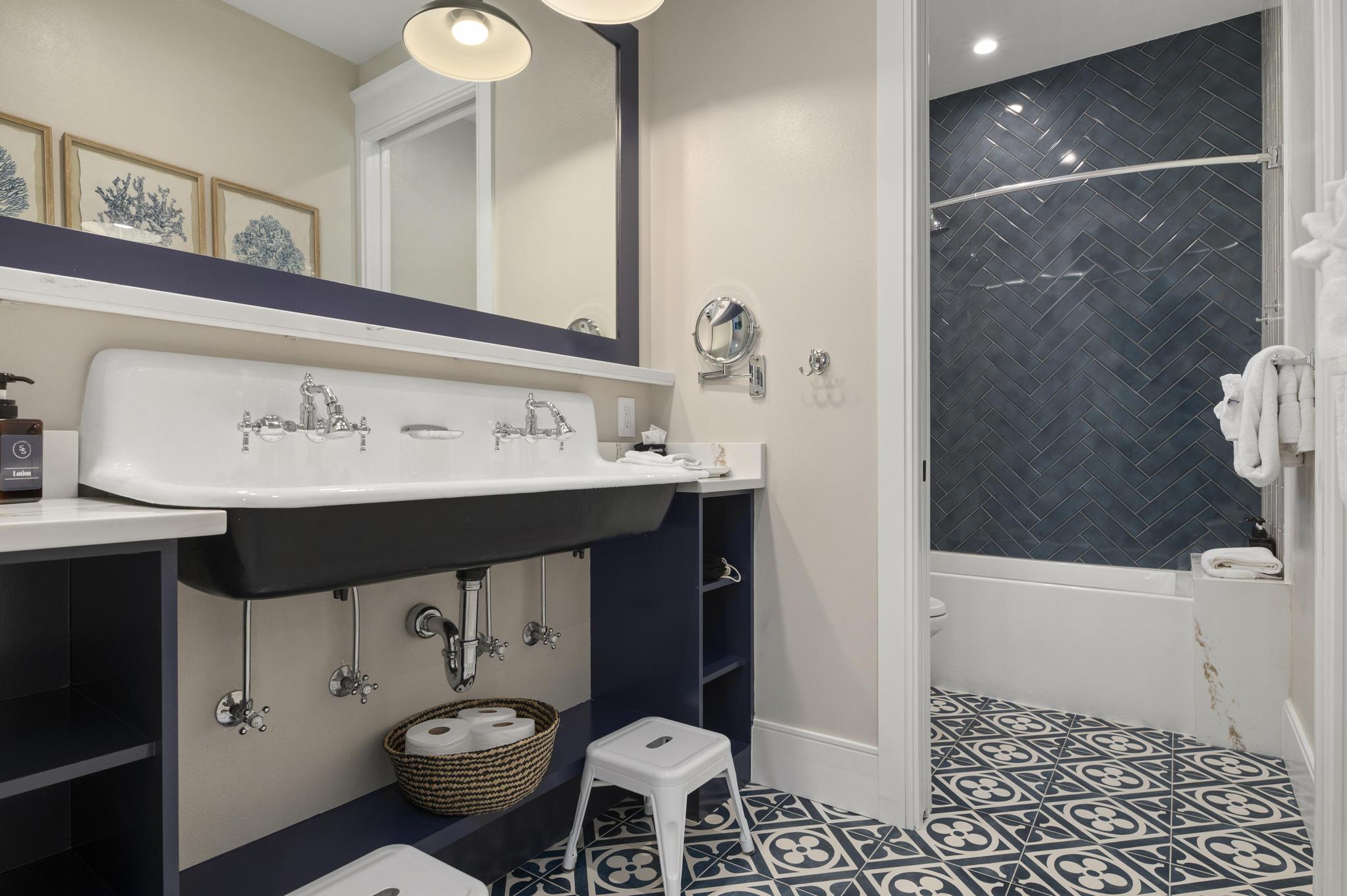 Bunk room bathroom