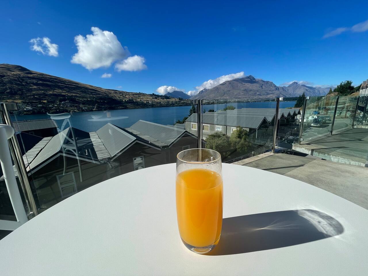 Enjoy amazing views from the balcony.