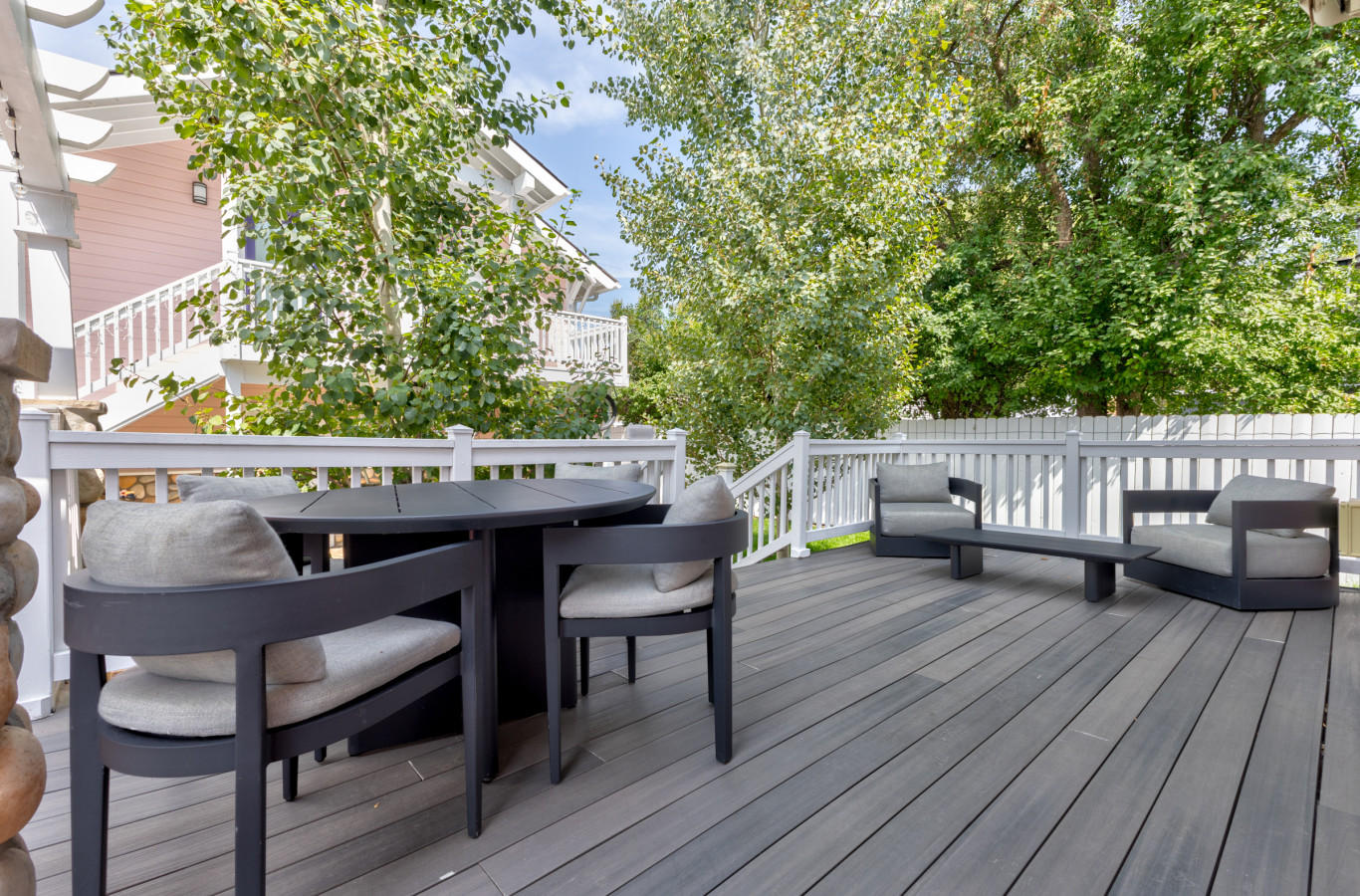 Patio Access to Backyard and Carriage House