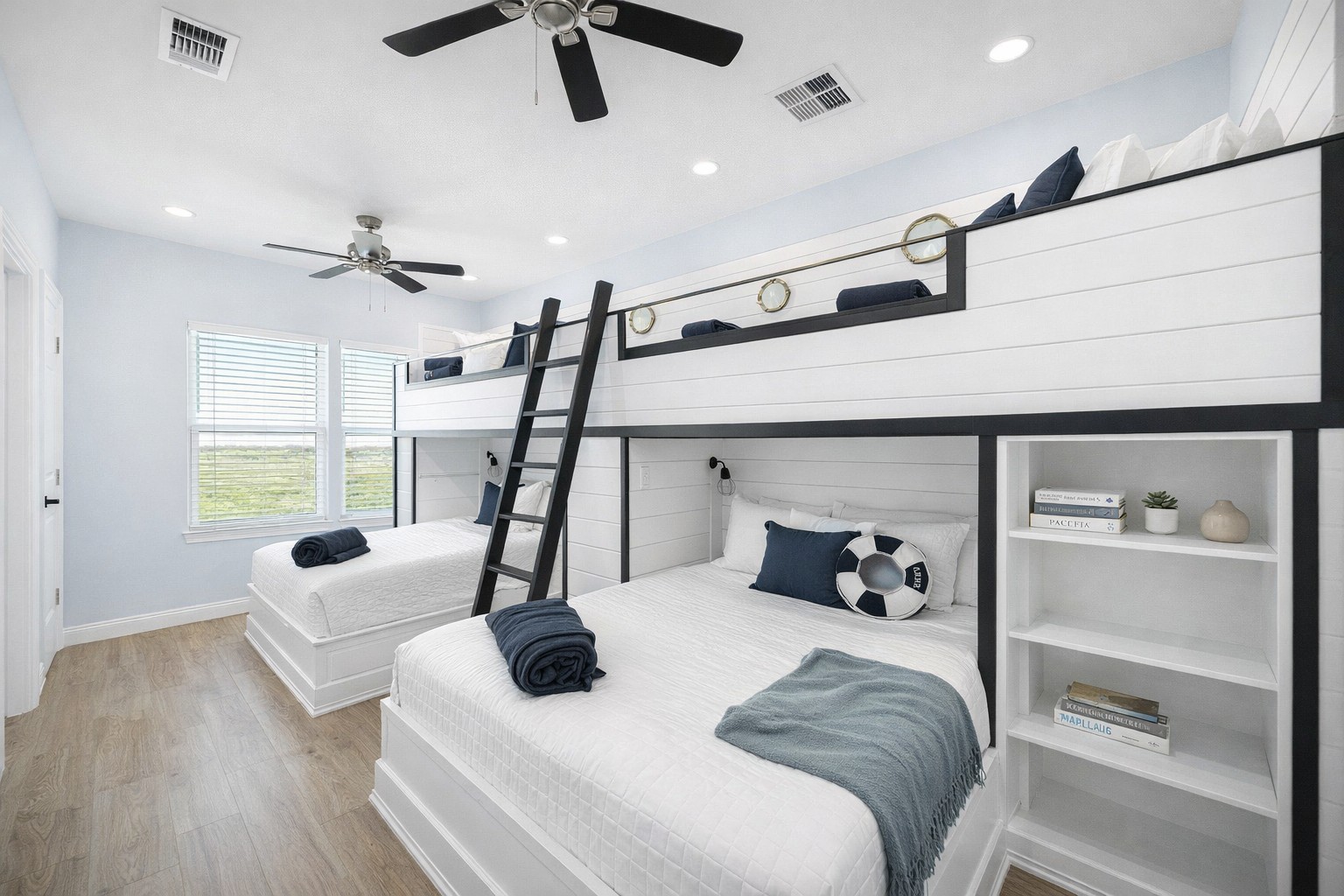 Bunk Room Alternate Angle (Upper Level): Designed for sleepovers, cousins, and crew trips.