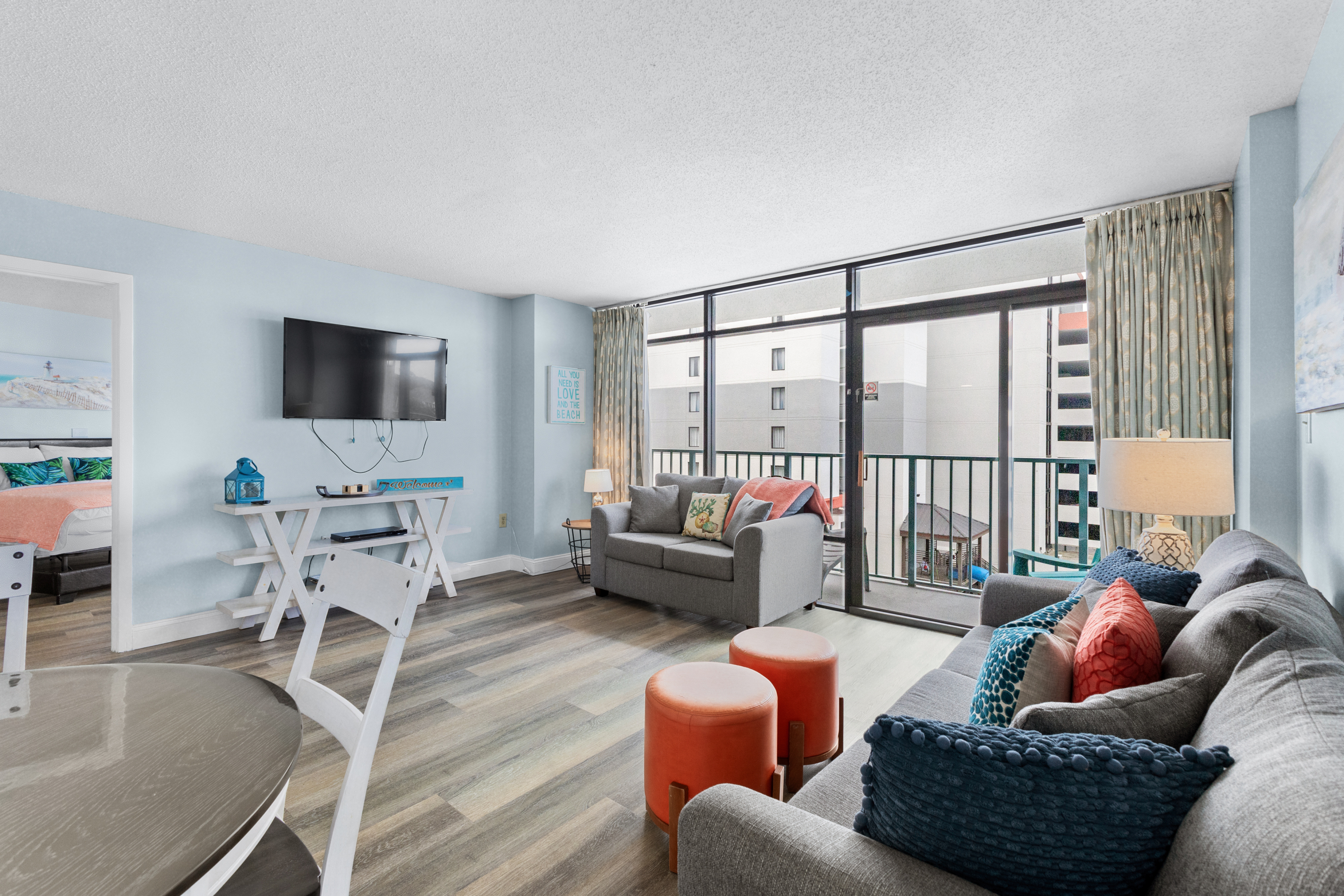 Sun-soaked living room