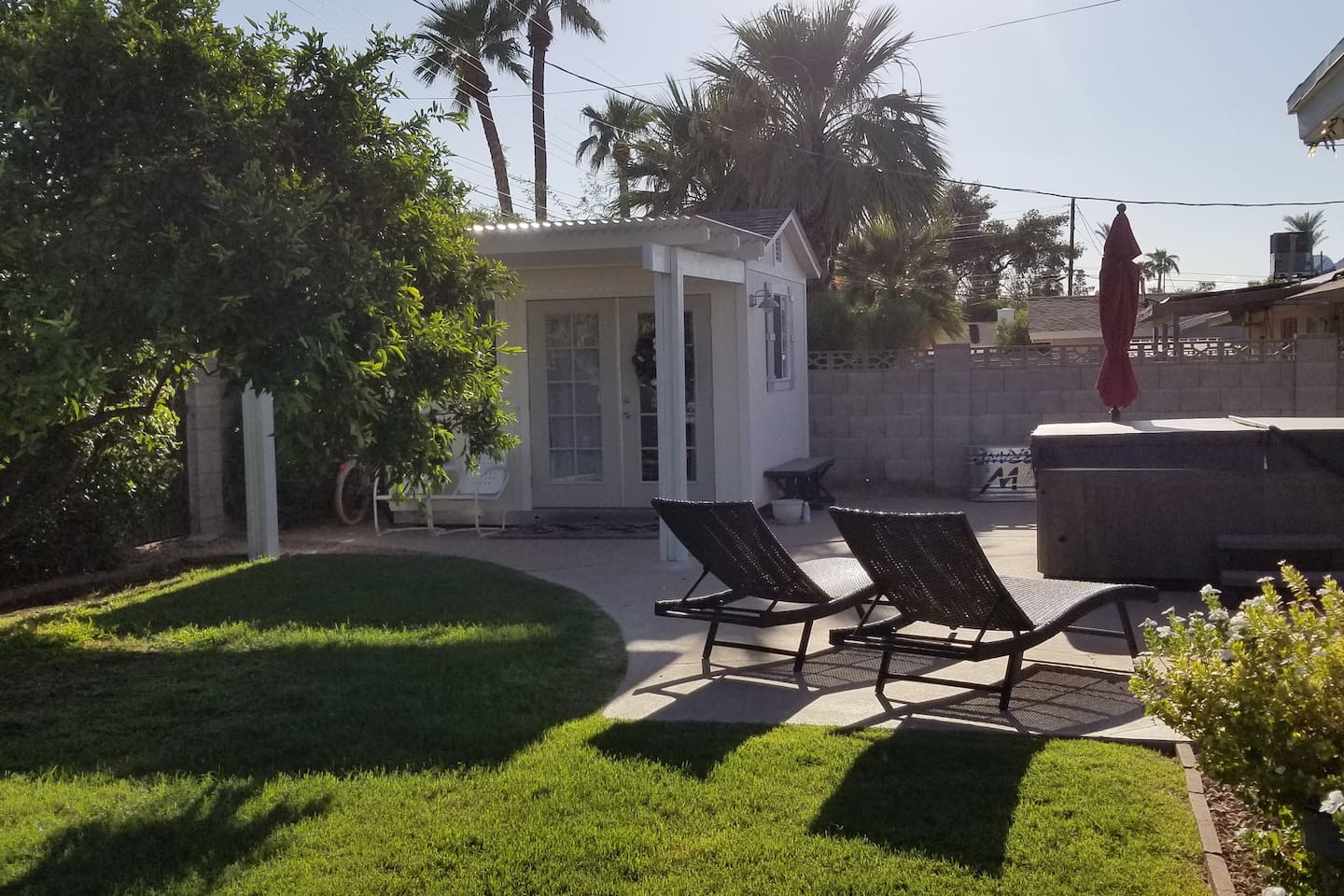 The Cottage backyard