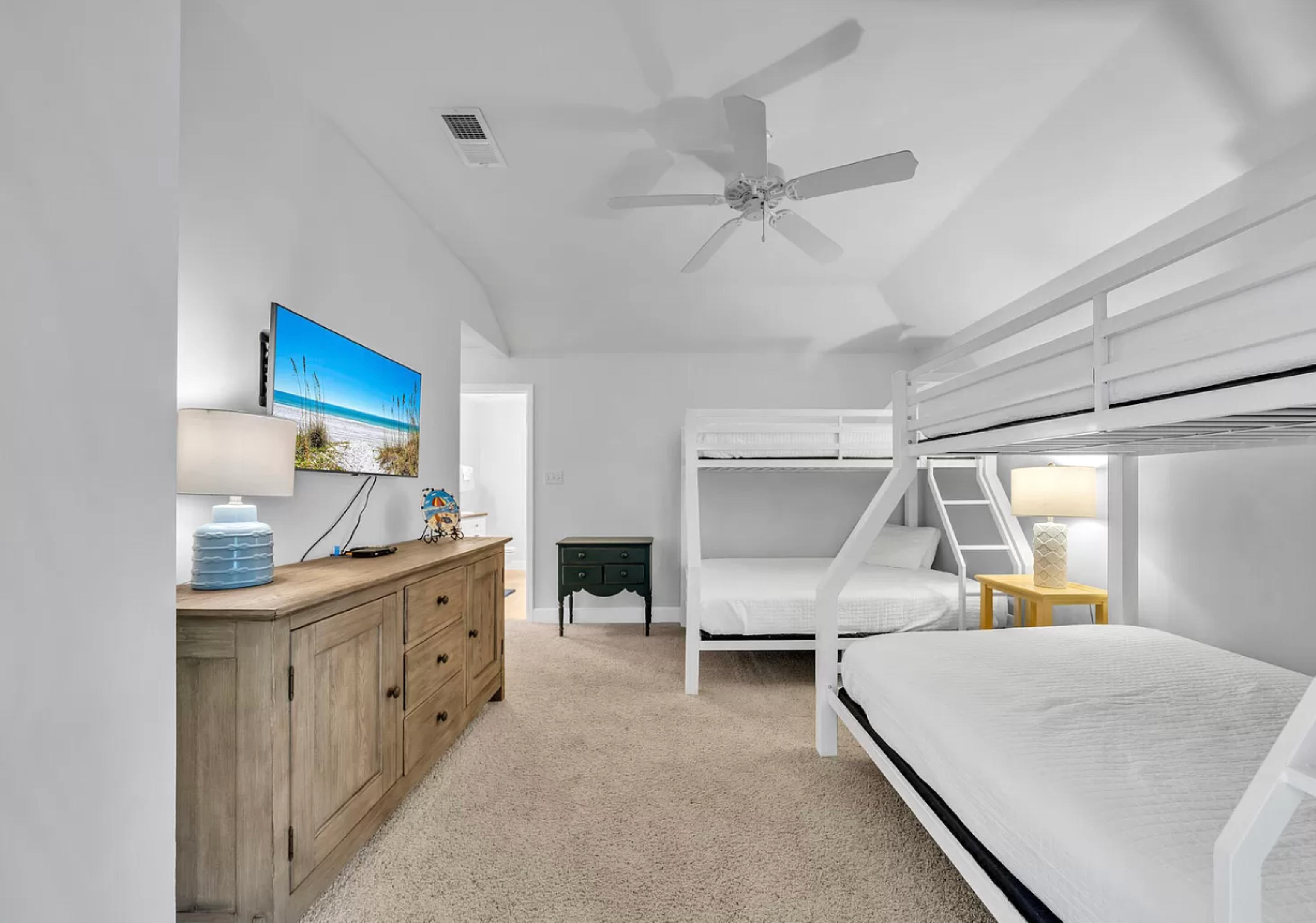 Your children will love staying in the fun and comfortable bunk bedroom, with plenty of space for playing and sleeping.