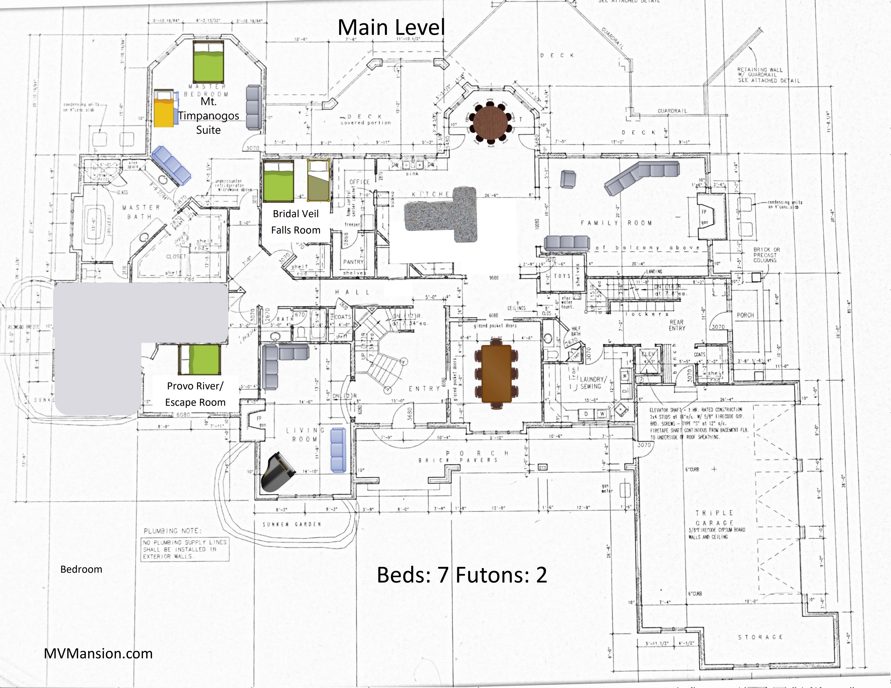 Main Level Floor Plan