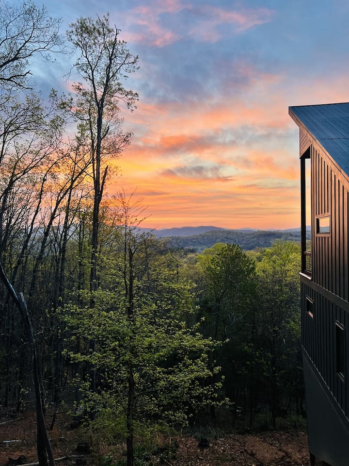 Sunrise from the hot tub deck