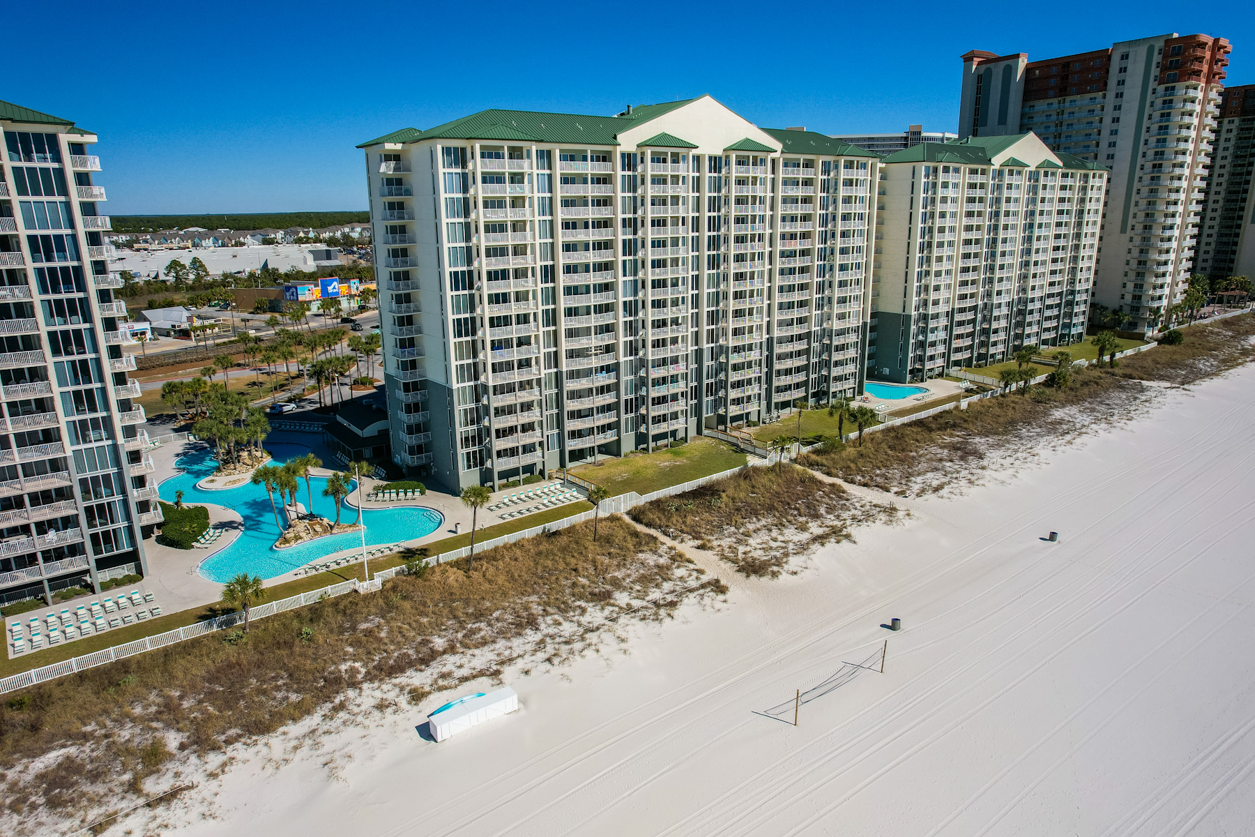 Exterior of Long Beach Resort.